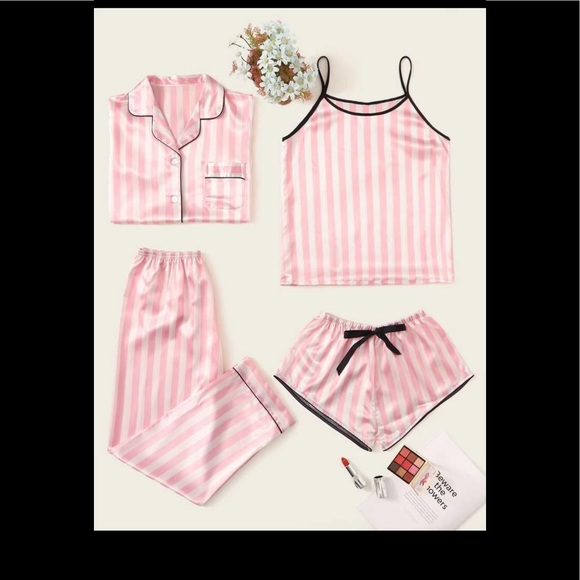 New Pajamas, Set, Silky, Smooth, 4 piece set, Brand New, new pajama set - Picture 10 of 14